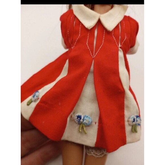 Vintage Skipper Doll 1960's Straight Leg Original Swimsuit Barbie Ken Mattel - Picture 15 of 16